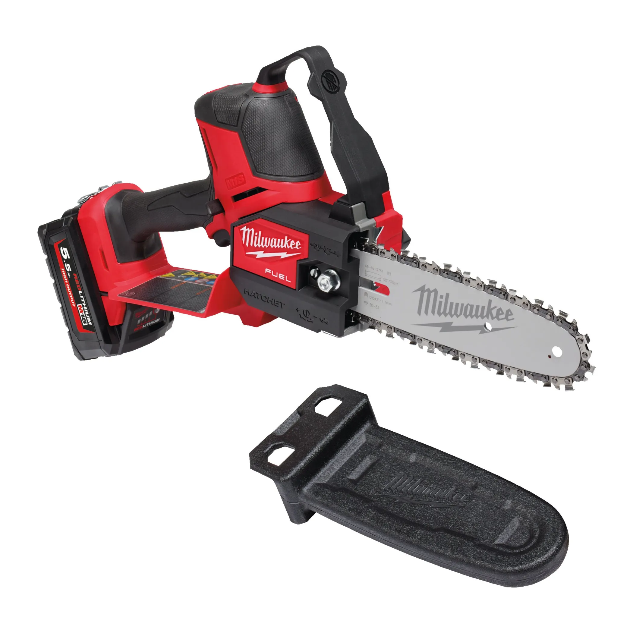 Аккумуляторная цепная пила Milwaukee M18 FHS20-552X FUEL (Арт. 4933480118)