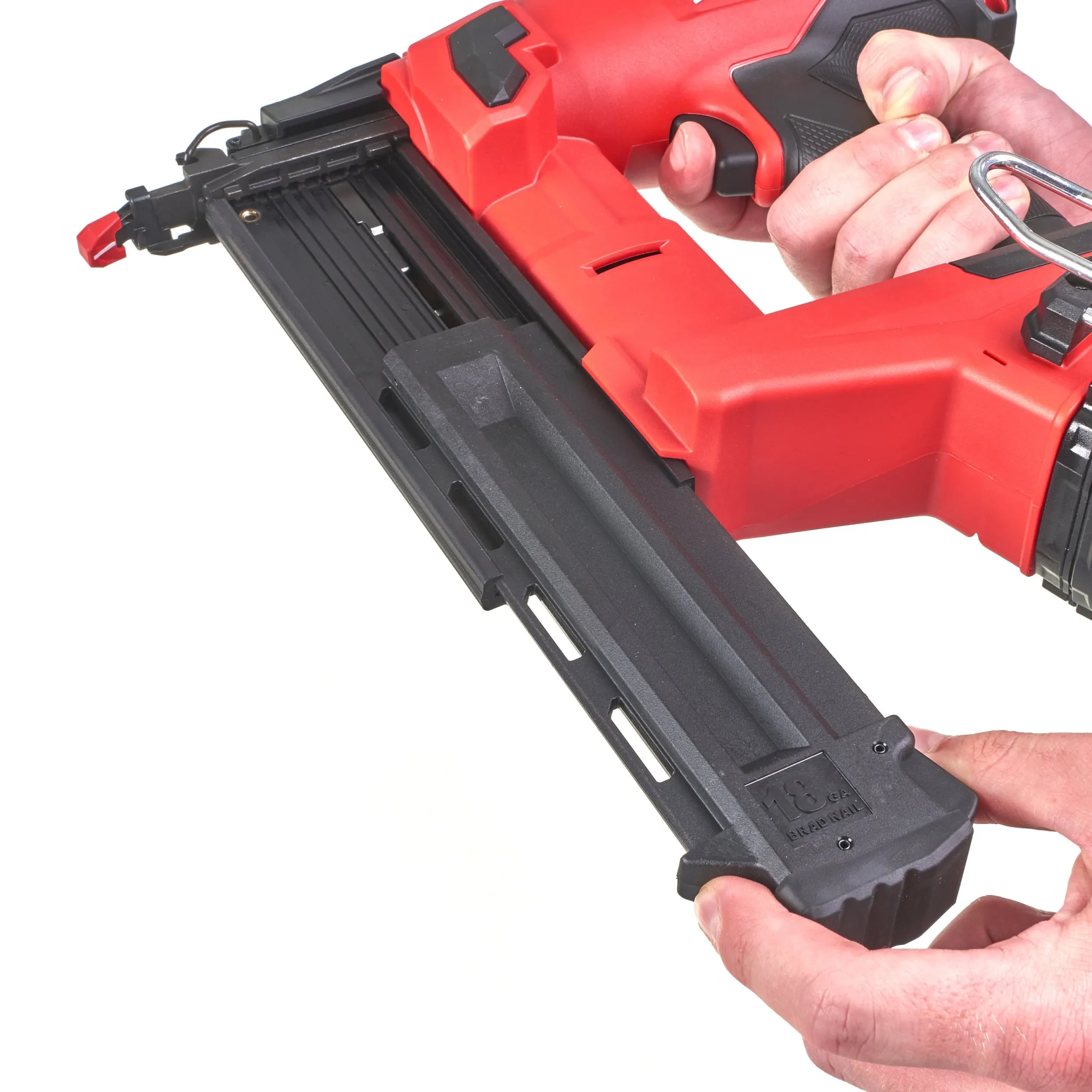Аккумуляторный гвоздезабиватель(нейлер) с прямым магазином Milwaukee M18 FN18GS-0X FUEL  (Арт. 4933471409)