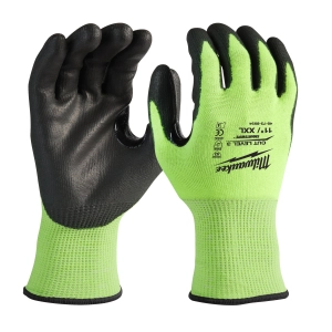 Перчатки Milwaukee Hi-Vis Cut level сигнальные с защитой от минимальных рисков, уровень защиты C/3, размер XXL/11  (Арт. 4932478134)