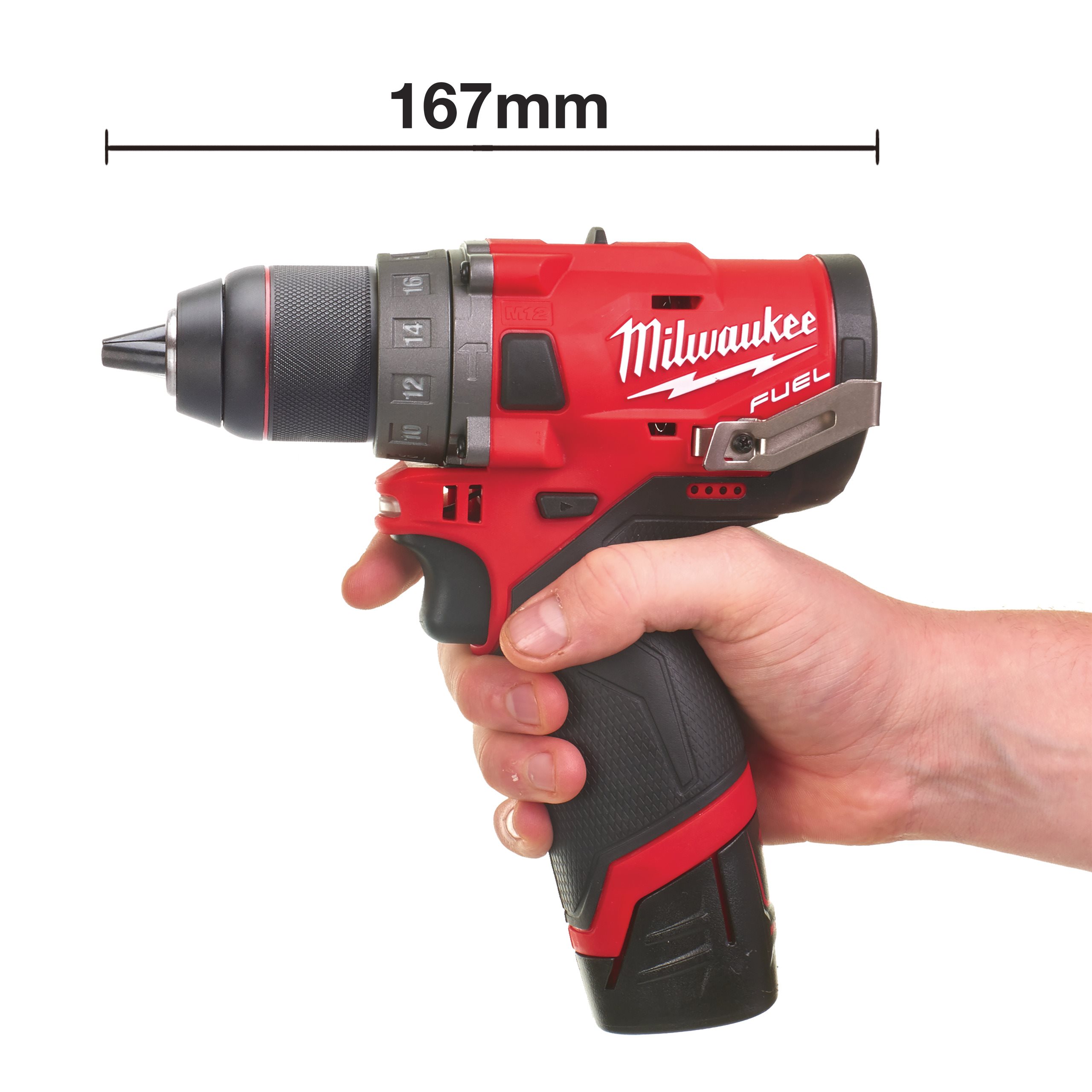 Аккумуляторная ударная дрель-шуруповерт Milwaukee M12 FPD-602X FUEL  (Арт. 4933459806)