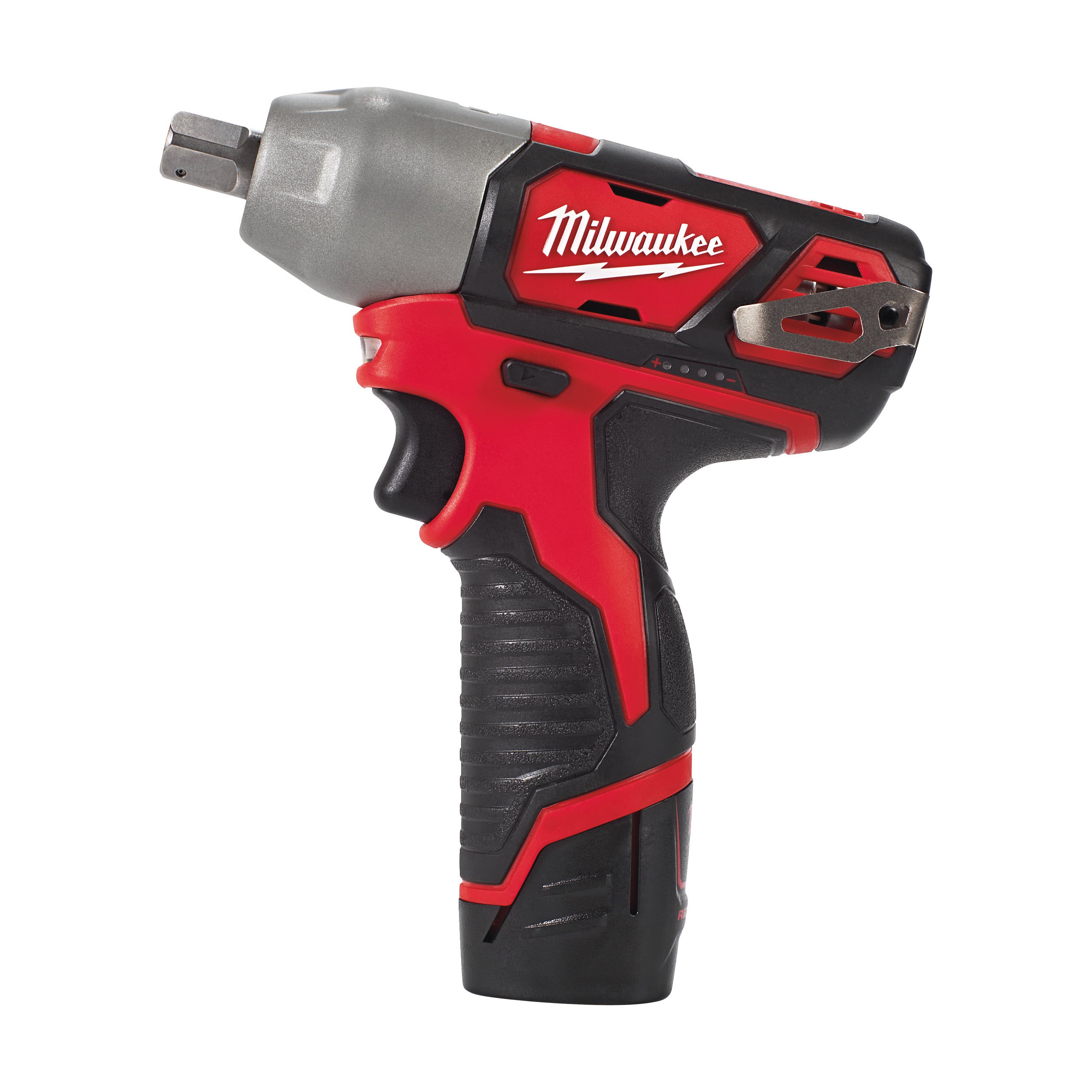 Аккумуляторный субкомпактный ударный гайковерт с фиксацией пином Milwaukee M12 BIW12-202C (1/2'')  (Арт. 4933447133)