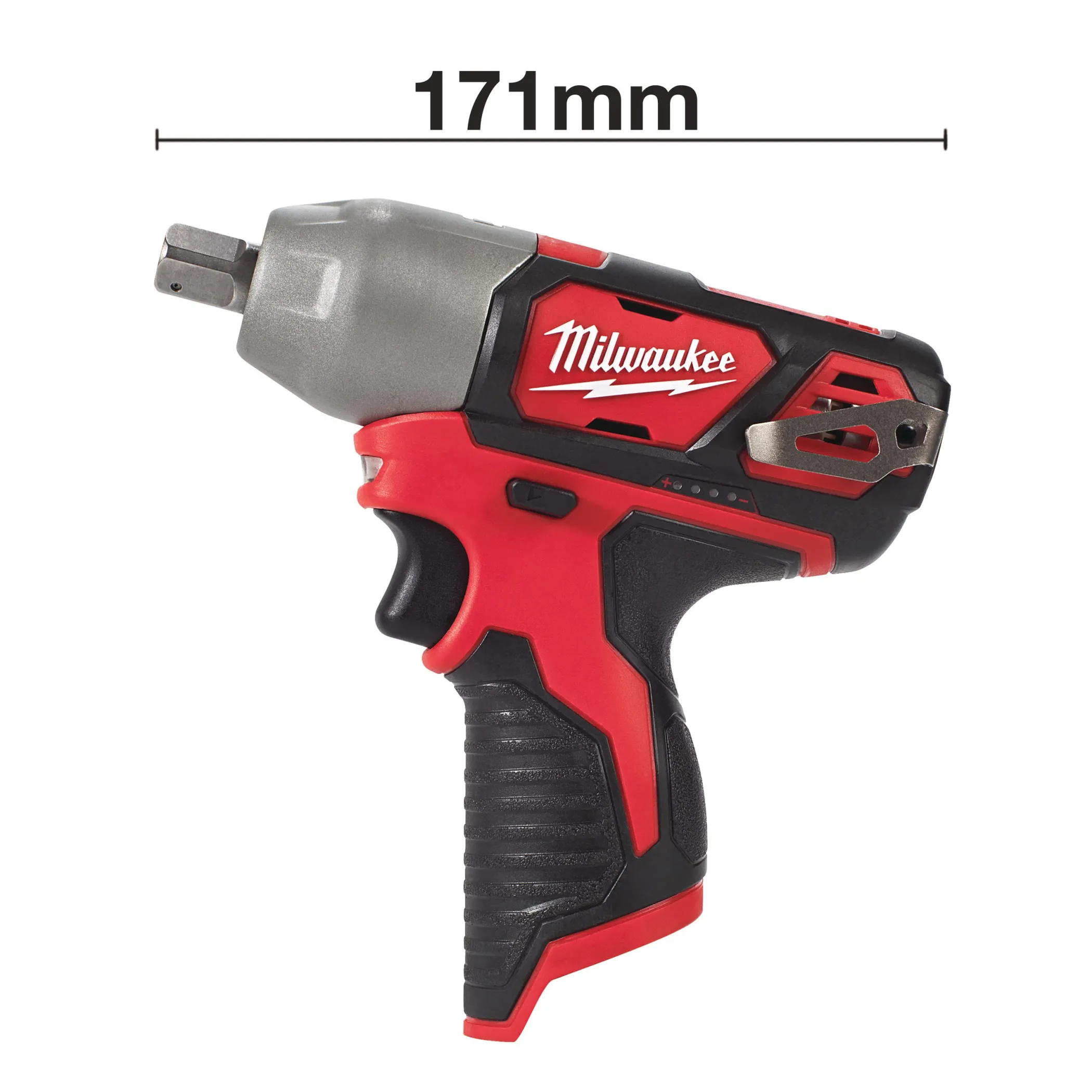 Аккумуляторный субкомпактный ударный гайковерт с фиксацией пином Milwaukee M12 BIW12-0 (1/2'')  (Арт. 4933447134)