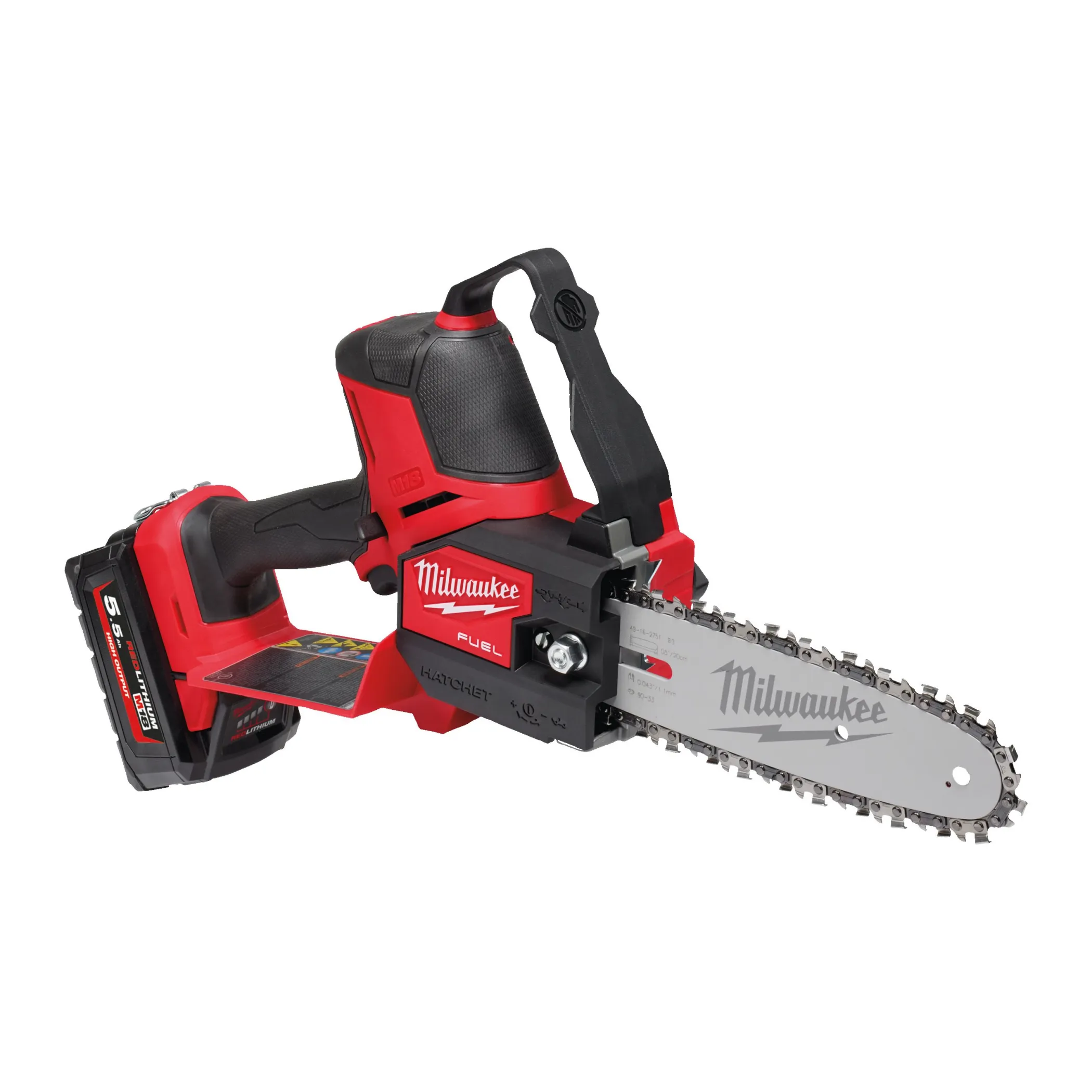 Аккумуляторная цепная пила Milwaukee M18 FHS20-552X FUEL (Арт. 4933480118)