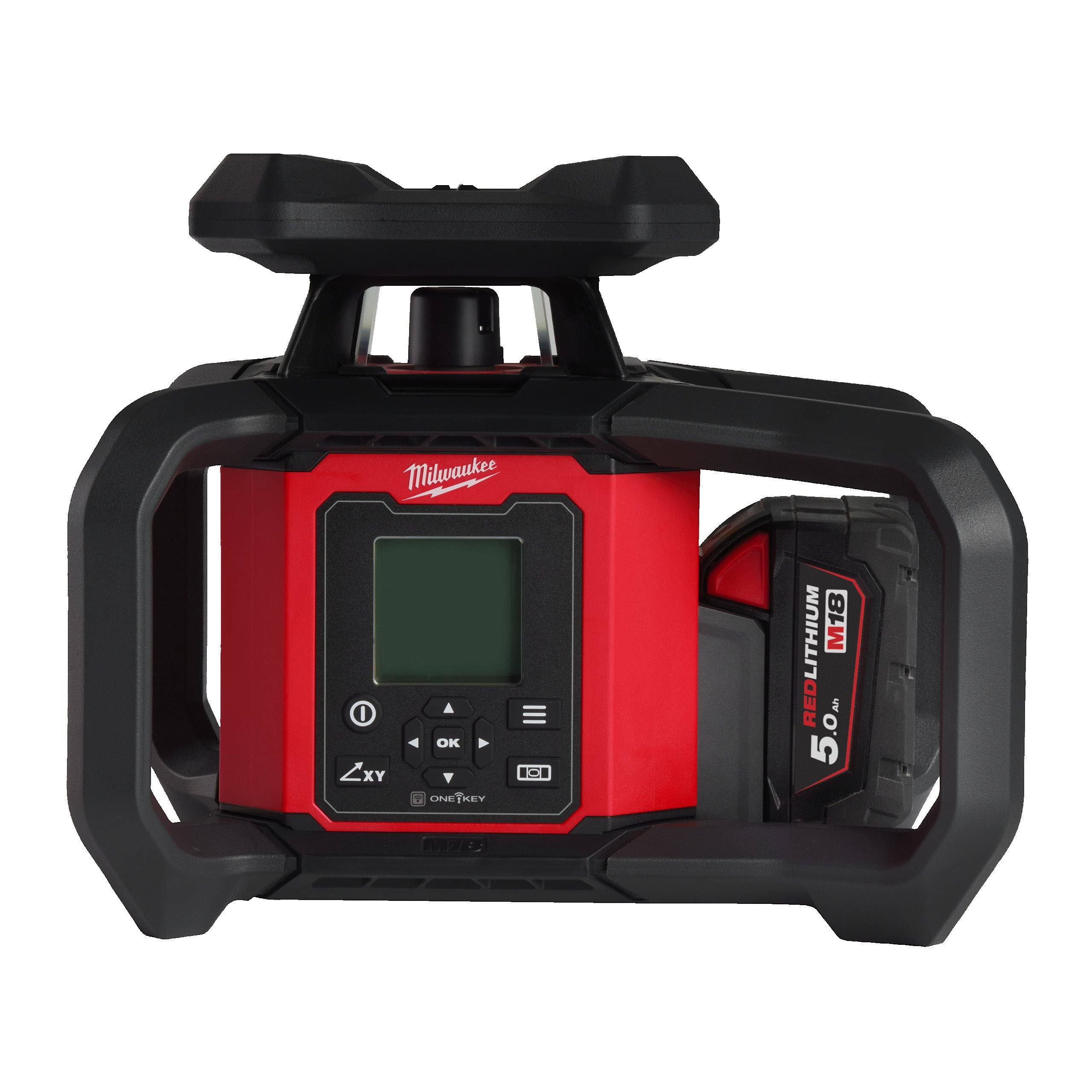 Аккумуляторный ротационный лазерный нивелир с красным лучом Milwaukee M18 RLOHV1200-501C (Арт. 4933493204)
