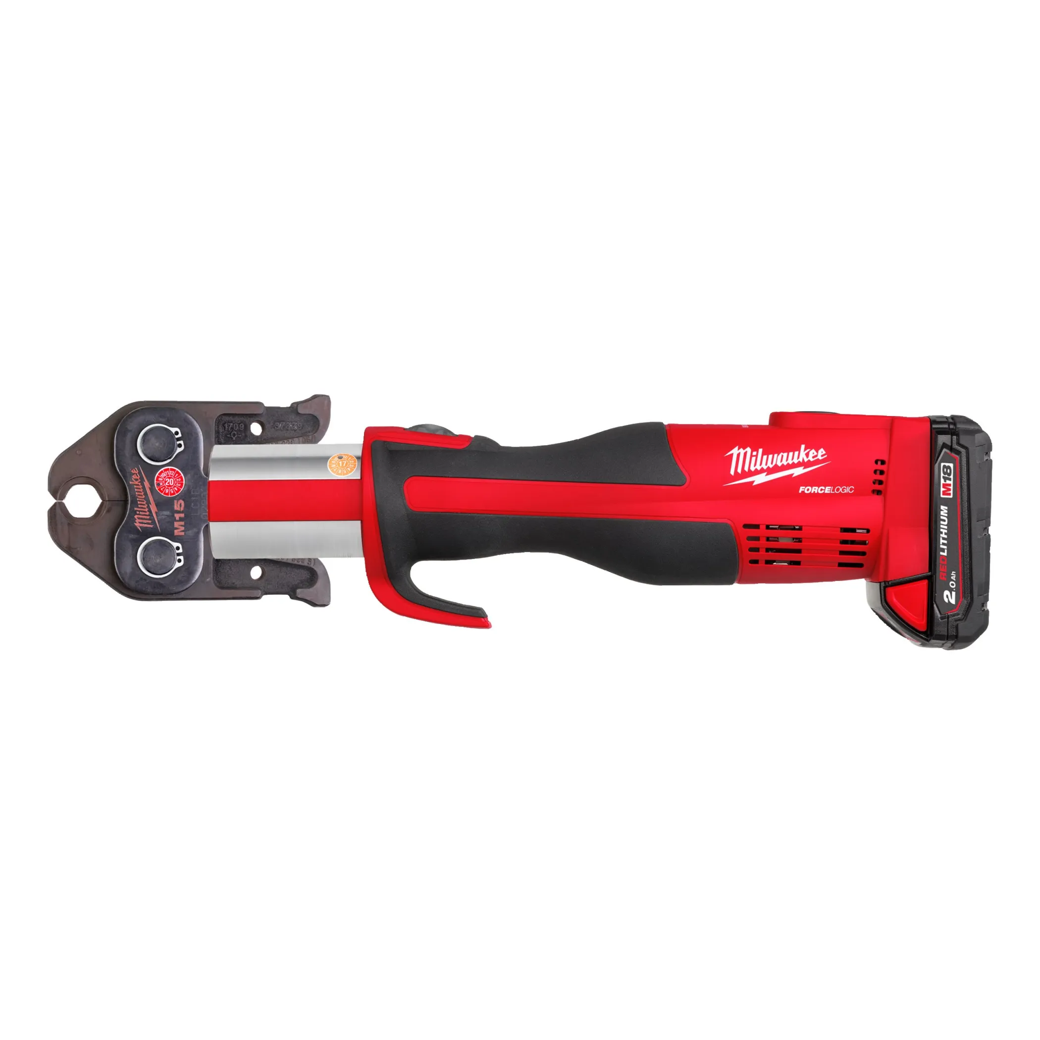 Аккумуляторный компактный бесщеточный инструмент для обжима труб Milwaukee M18 BLHPT-202C FORCE LOGIC  (Арт. 4933451132)