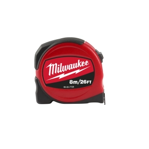 Рулетка Milwaukee Compact Slim 8м-26фт / ширина 25 мм  (Арт. 48227726)