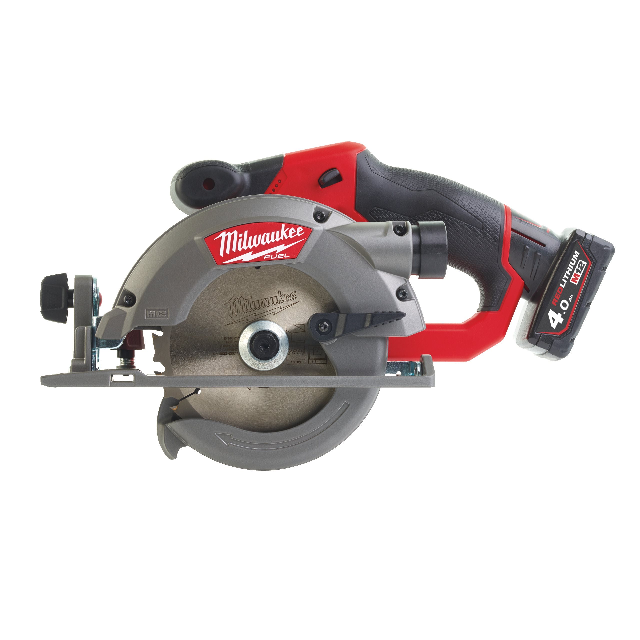 Аккумуляторная компактная циркулярная пила по дереву Milwaukee M12 CCS44-402C FUEL  (Арт. 4933448235)