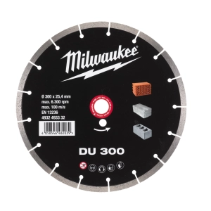 Алмазный диск профессиональной серии Milwaukee DU 300 мм (Арт. 4932493332)