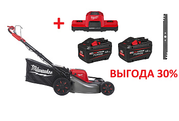 Аккумуляторная самоходная газонокосилка Milwaukee M18 F2LM53-122 FUEL (Арт. 4933479584/a1)