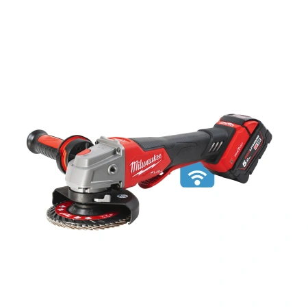 Аккумуляторная углошлифовальная машина (УШМ, Болгарка) Milwaukee M18 ONEFSAG125 XPDB-502X FUEL ONE-KEY 125мм (Li-Ion 5 Ач) (Арт. 4933478435)