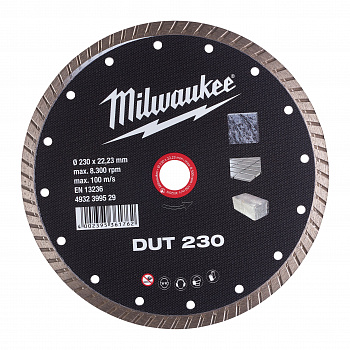 Алмазный диск профессиональной серии Milwaukee DUT 230 мм  (Арт. 4932399529)