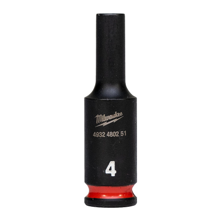 Головка ударная удлиненная Milwaukee 1/4'' 4 мм (замена для 4932472283) (Арт. 4932480251)