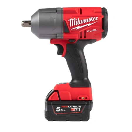 Аккумуляторный высокомоментный ударный гайковёрт с фиксацией пином Milwaukee M18 FHIWP12-502X FUEL (1/2'')  (Арт. 4933459693)