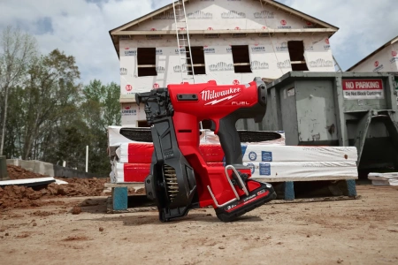 Аккумуляторный гвоздезабиватель(нейлер) с барабанным магазином Milwaukee M18 FRCN45-302X FUEL (Арт. 4933498169)