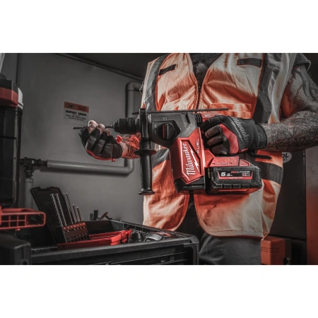 Аккумуляторный 4-х режимный SDS-Plus перфоратор со съемным патроном FIXTEC Milwaukee M18 ONE FHX-552X FUEL ONE-KEY (Арт. 4933478504)