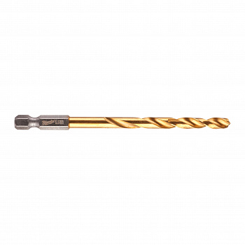 Сверло по металлу с хвостовиком 1/4'' Hex Milwaukee RED HEX HSS-TiN 5.5 X 104 мм (1 шт)  (Арт. 48894764)