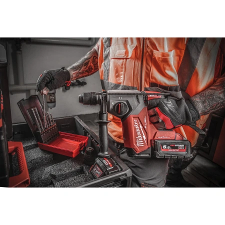 Аккумуляторный 4-х режимный SDS-Plus перфоратор со съемным патроном FIXTEC Milwaukee M18 ONE FHX-552X FUEL ONE-KEY (Арт. 4933478504)