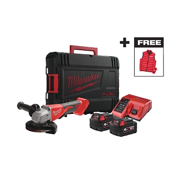 Аккумуляторная углошлифовальная машина (УШМ, Болгарка) Milwaukee M18 BLSAG125 XPDCM-402X  (Арт. 4933499460)