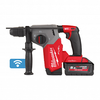 Аккумуляторный 4-х режимный SDS-Plus перфоратор со съемным патроном FIXTEC Milwaukee M18 ONE FHX-552X FUEL ONE-KEY (Арт. 4933478504)