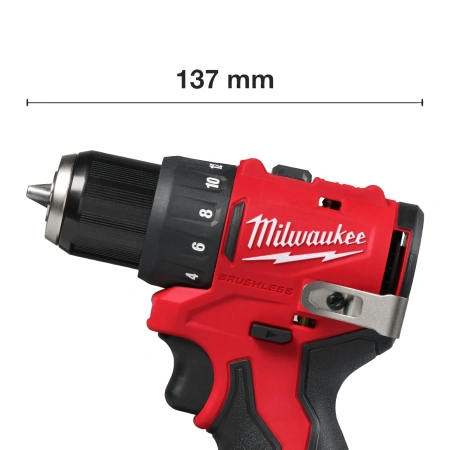 Аккумуляторная безударная дрель-шуруповерт Milwaukee M12 BLDDRC-203C (замена для 4933459044) (Арт. 4933499685)