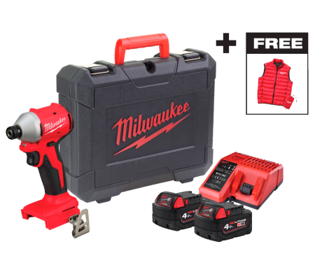 Аккумуляторный импульсный винтоверт Milwaukee M18 BLIDRCMC-402C (Арт. 4933499457)