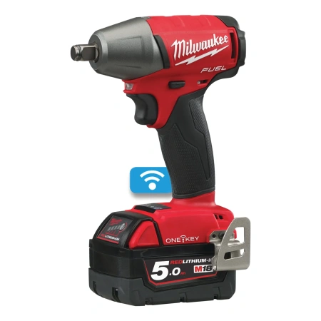 Аккумуляторный ударный гайковерт с фиксацией фрикционным кольцом Milwaukee M18 ONEIWF12-502X FUEL ONE-KEY (1/2'')  (Арт. 4933451374)