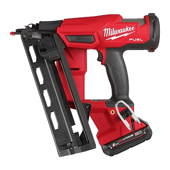 Аккумуляторный гвоздезабиватель(нейлер) с наклонным магазином Milwaukee M18 FN16GA-202X FUEL (Арт. 4933478092)