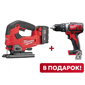 Аккумуляторный лобзик Milwaukee M18 FJS-502X FUEL (Li-Ion5Ач) + M18 BDD-0 В ПОДАРОК! (Арт. PT2509011)