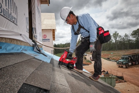Аккумуляторный гвоздезабиватель(нейлер) с барабанным магазином Milwaukee M18 FRCN45-302X FUEL (Арт. 4933498169)