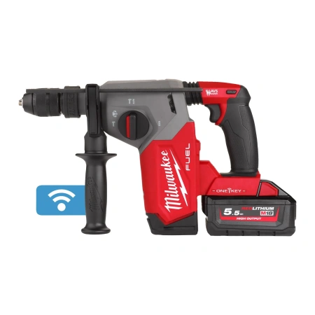 Аккумуляторный 4-х режимный SDS-Plus перфоратор со съемным патроном FIXTEC Milwaukee M18 ONE FHX-552X FUEL ONE-KEY (Арт. 4933478504)
