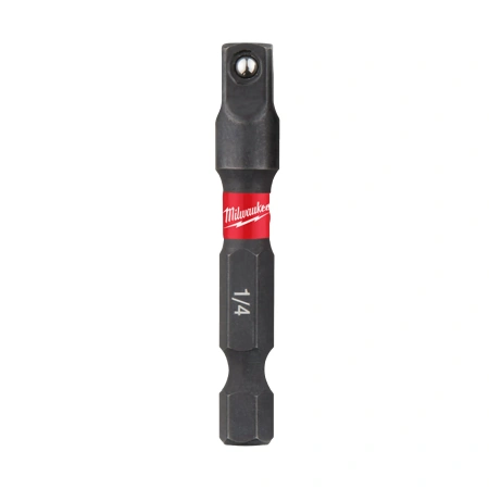 Переходник для головок Milwaukee SHOCKWAVE 1/4'' Hex-1/4'' квадрат   (замена для 48325030) (Арт. 4932471826)