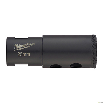 Алмазное корончатое сверло для сухого сверления Milwaukee Diamond Max 25 мм / хвостовик M14 (Арт. 4932478278)