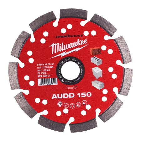 Алмазный диск скоростной Milwaukee Speedcross AUDD 150 мм  (Арт. 4932399825)