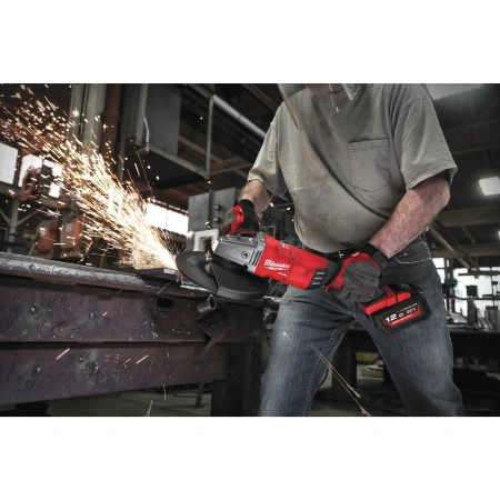 Аккумуляторная углошлифовальная машина (УШМ, Болгарка) Milwaukee M18 FLAG230 XPDB-121C FUEL 230мм  (Арт. 4933464115)